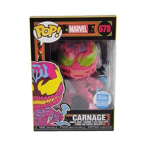 Funko Marvel Blacklight Carnage #678 Vinyl Figure Limited Editon Exclusive 2020